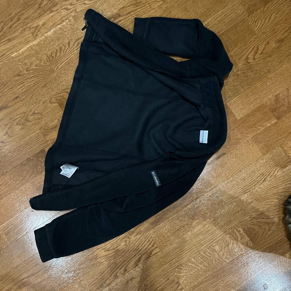 black Columbia zip up jacket